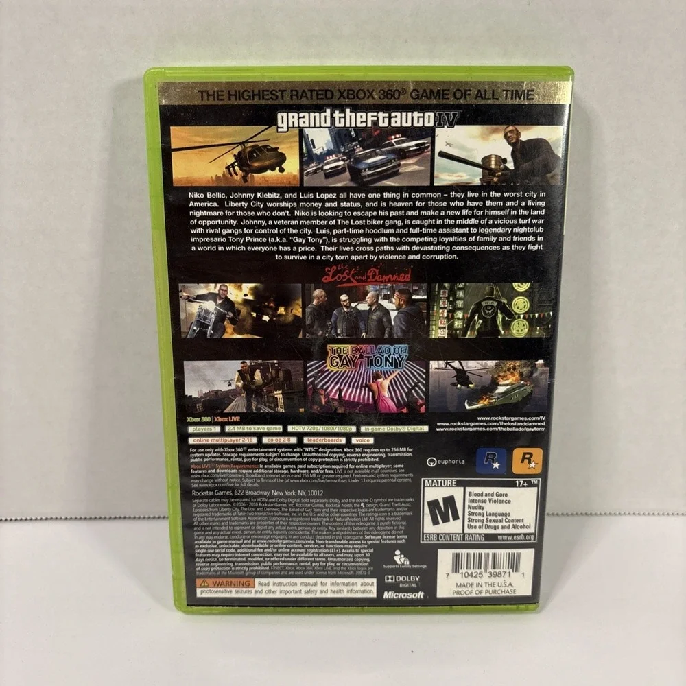 Episodes from Liberty City (Xbox 360) – No Disc 1